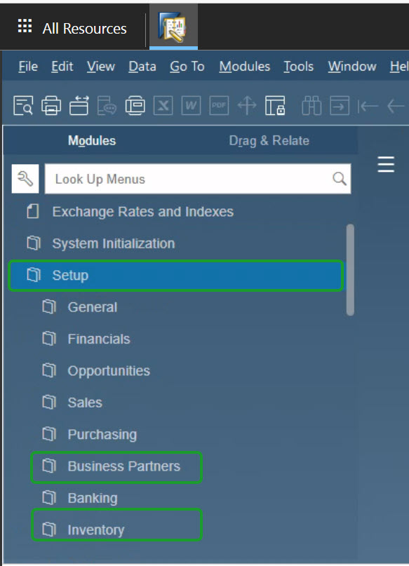 Configurating-setup SAP B1 Cloud